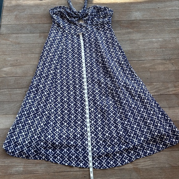 Boden halter dress, navy and white, size 10 - Picture 11 of 16